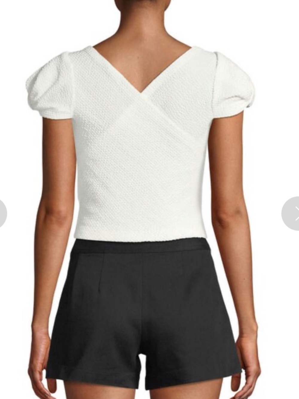 Club Monaco Lannah Wrap Cap-Sleeve Top - Picture 3 of 8